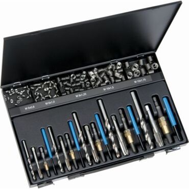 Assorted thread repair products in synthetic case (machine kit)